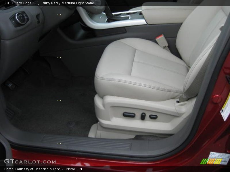 Ruby Red / Medium Light Stone 2013 Ford Edge SEL