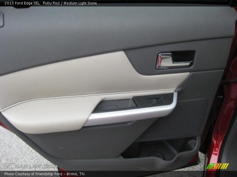 Ruby Red / Medium Light Stone 2013 Ford Edge SEL