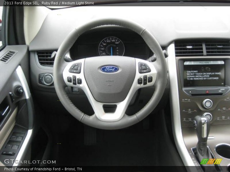 Ruby Red / Medium Light Stone 2013 Ford Edge SEL