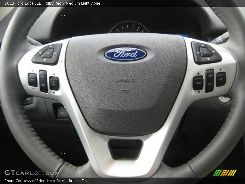 Ruby Red / Medium Light Stone 2013 Ford Edge SEL