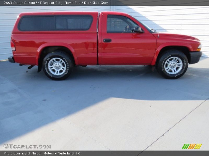 Flame Red / Dark Slate Gray 2003 Dodge Dakota SXT Regular Cab