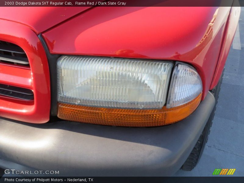 Flame Red / Dark Slate Gray 2003 Dodge Dakota SXT Regular Cab