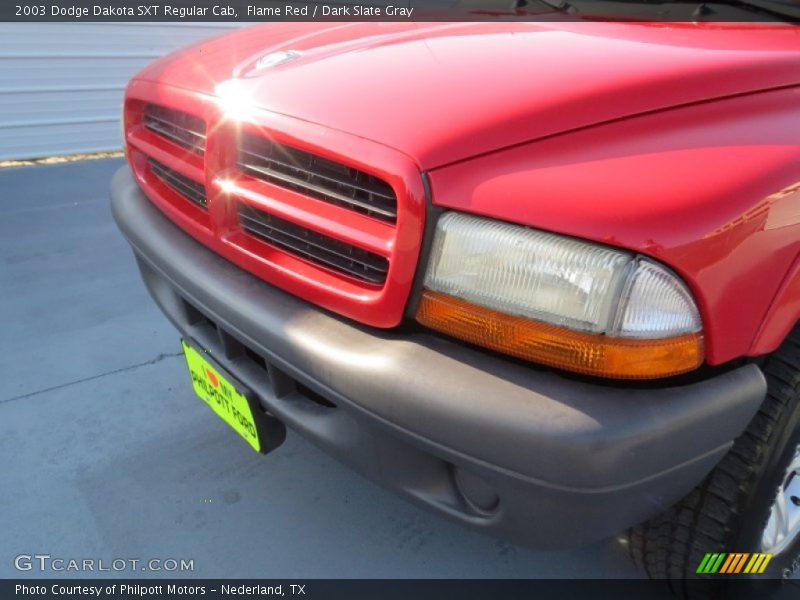 Flame Red / Dark Slate Gray 2003 Dodge Dakota SXT Regular Cab