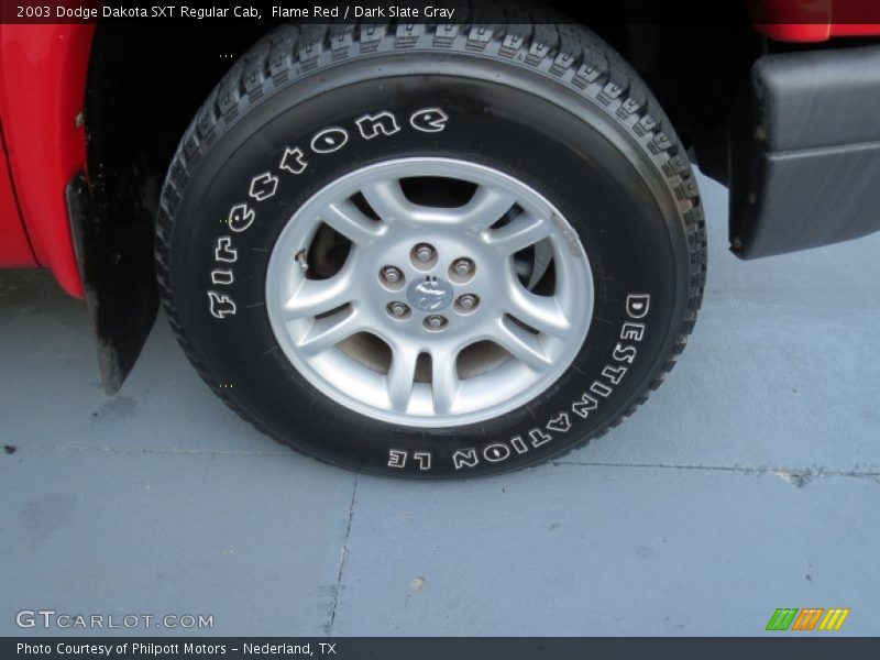 Flame Red / Dark Slate Gray 2003 Dodge Dakota SXT Regular Cab