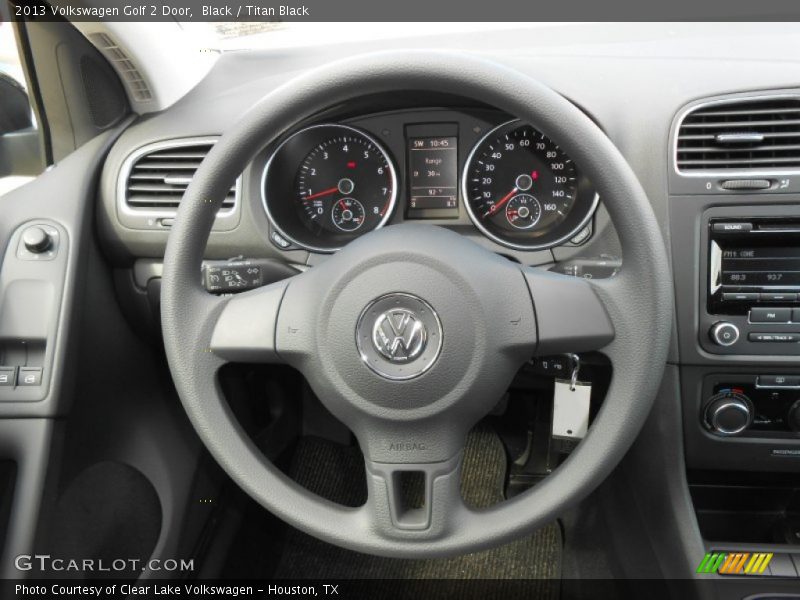 Black / Titan Black 2013 Volkswagen Golf 2 Door