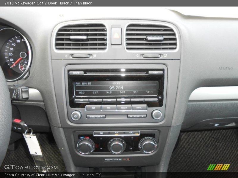 Black / Titan Black 2013 Volkswagen Golf 2 Door