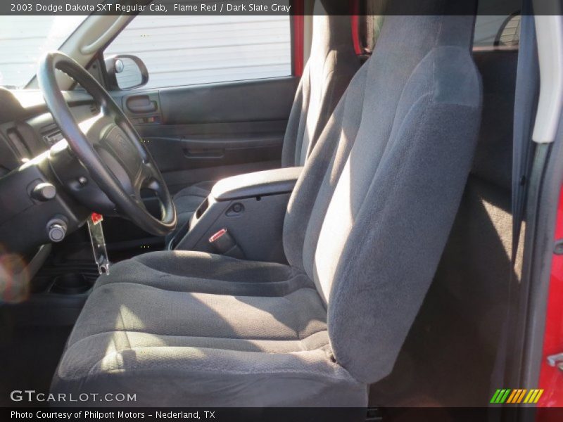 Flame Red / Dark Slate Gray 2003 Dodge Dakota SXT Regular Cab