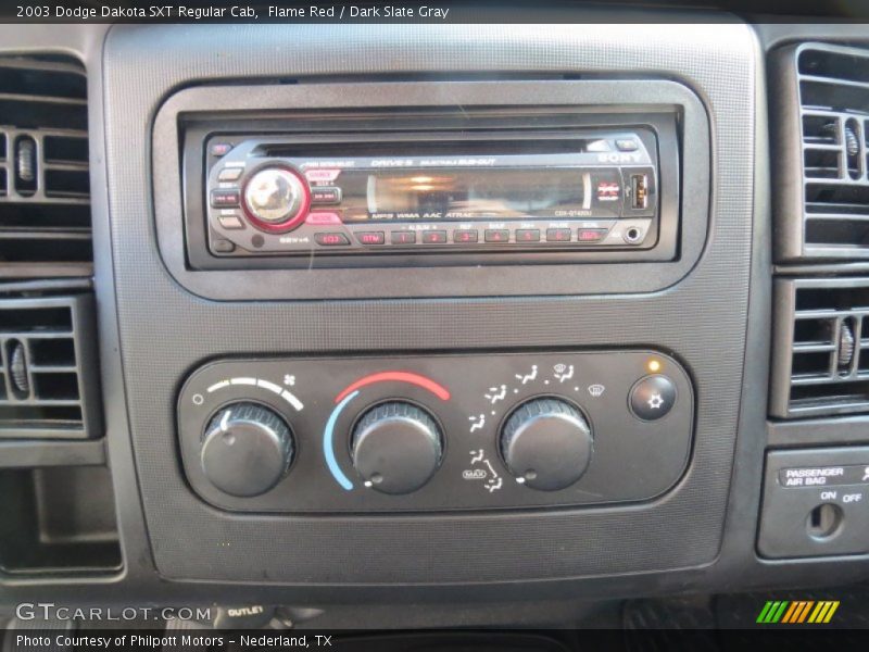 Flame Red / Dark Slate Gray 2003 Dodge Dakota SXT Regular Cab