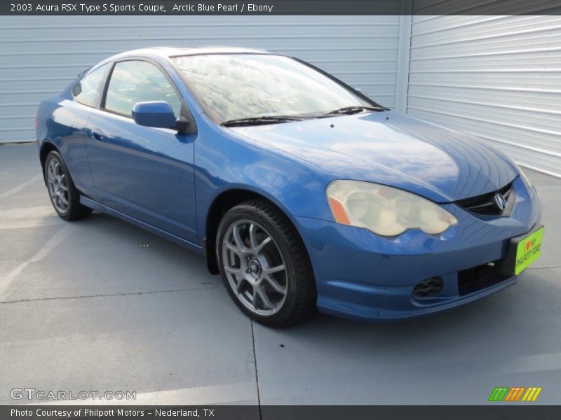 Arctic Blue Pearl / Ebony 2003 Acura RSX Type S Sports Coupe