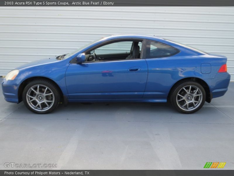 Arctic Blue Pearl / Ebony 2003 Acura RSX Type S Sports Coupe