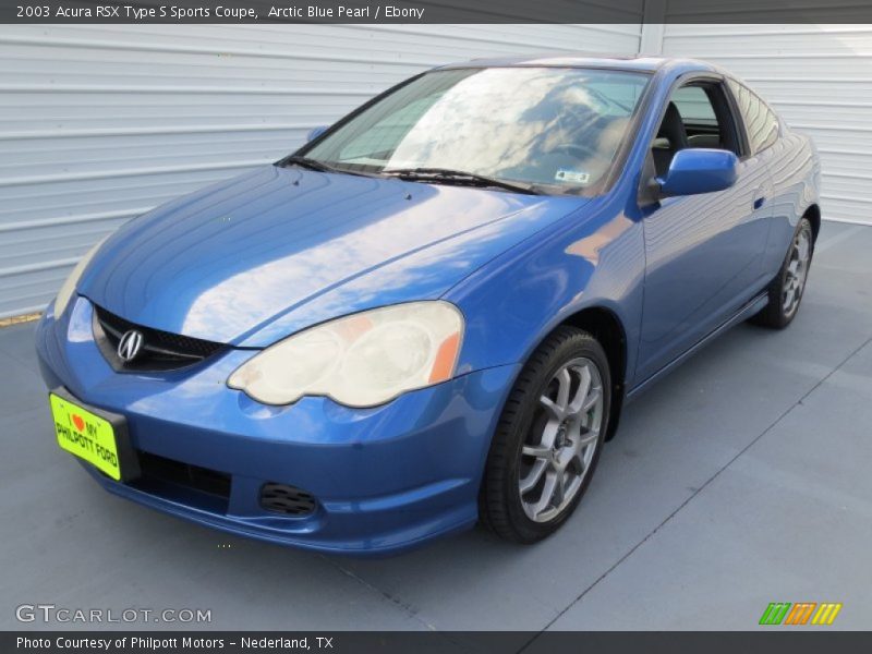 Arctic Blue Pearl / Ebony 2003 Acura RSX Type S Sports Coupe