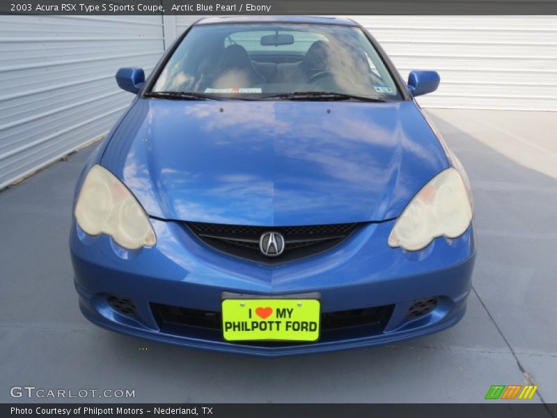 Arctic Blue Pearl / Ebony 2003 Acura RSX Type S Sports Coupe