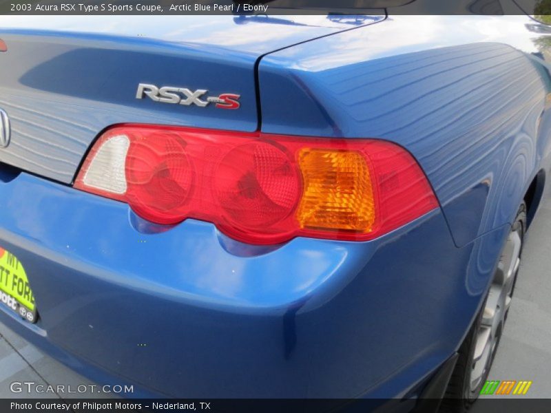 Arctic Blue Pearl / Ebony 2003 Acura RSX Type S Sports Coupe