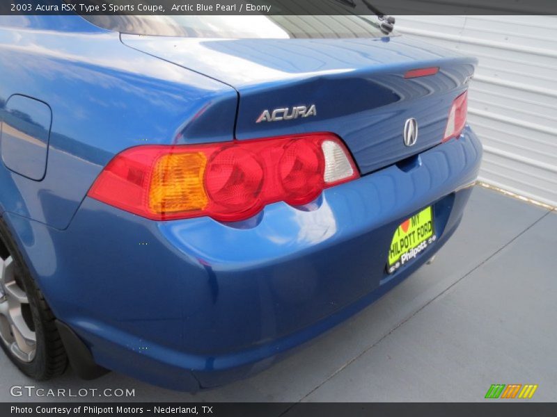 Arctic Blue Pearl / Ebony 2003 Acura RSX Type S Sports Coupe