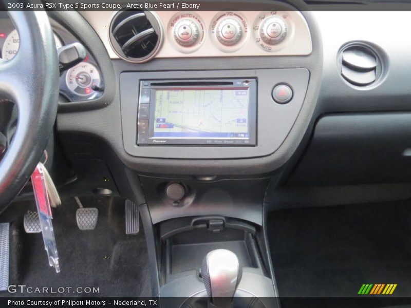 Arctic Blue Pearl / Ebony 2003 Acura RSX Type S Sports Coupe