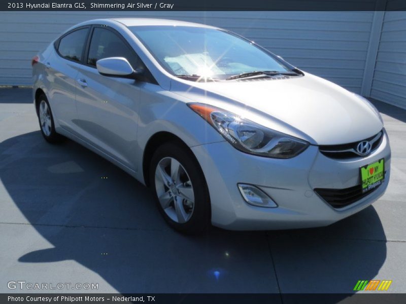 Shimmering Air Silver / Gray 2013 Hyundai Elantra GLS