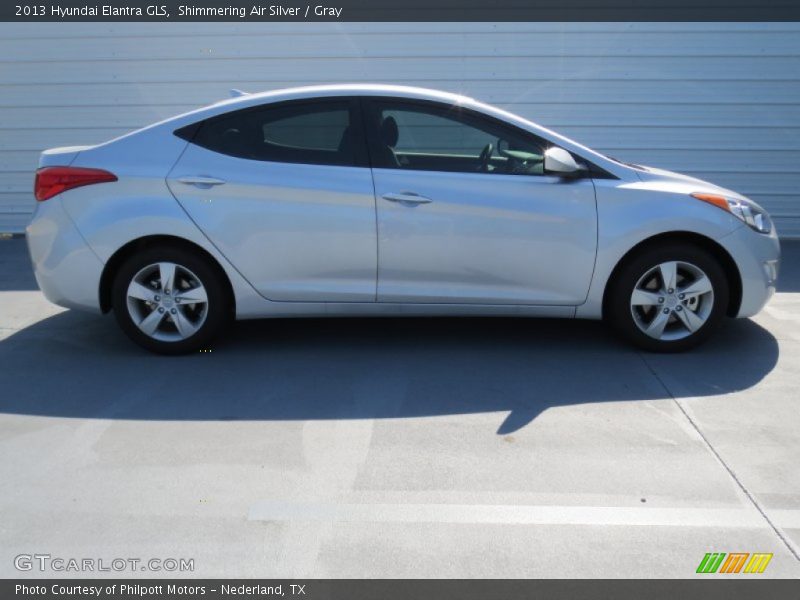 Shimmering Air Silver / Gray 2013 Hyundai Elantra GLS