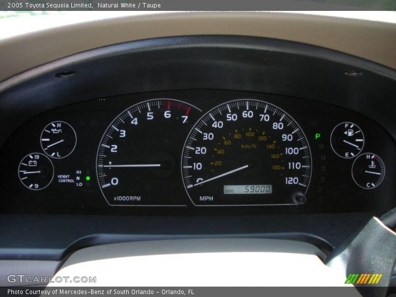 Natural White / Taupe 2005 Toyota Sequoia Limited