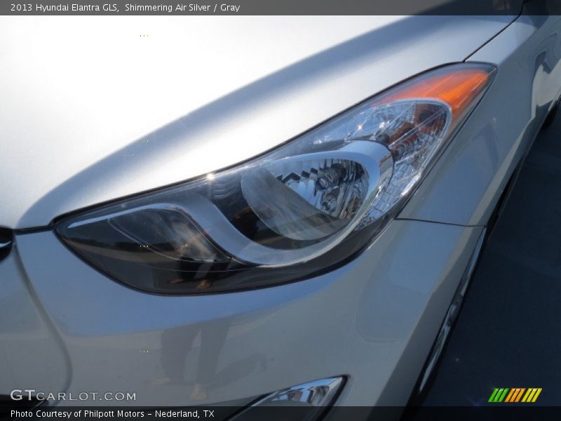 Shimmering Air Silver / Gray 2013 Hyundai Elantra GLS