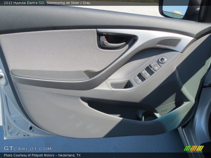 Shimmering Air Silver / Gray 2013 Hyundai Elantra GLS