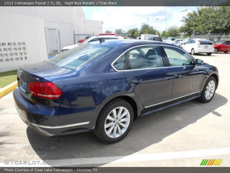 Night Blue Metallic / Titan Black 2013 Volkswagen Passat 2.5L SEL