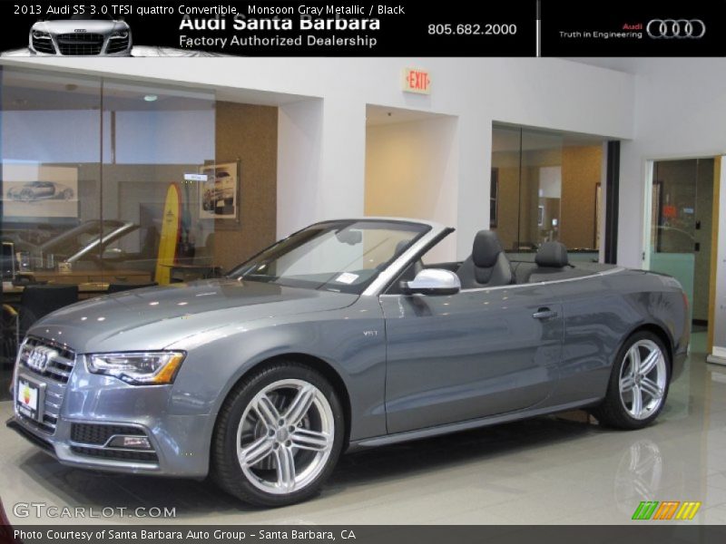 Monsoon Gray Metallic / Black 2013 Audi S5 3.0 TFSI quattro Convertible