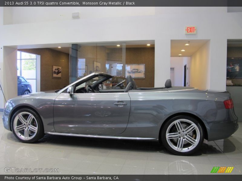 Monsoon Gray Metallic / Black 2013 Audi S5 3.0 TFSI quattro Convertible