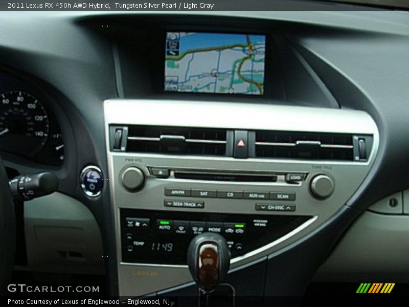 Tungsten Silver Pearl / Light Gray 2011 Lexus RX 450h AWD Hybrid