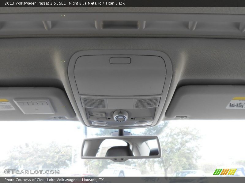 Night Blue Metallic / Titan Black 2013 Volkswagen Passat 2.5L SEL