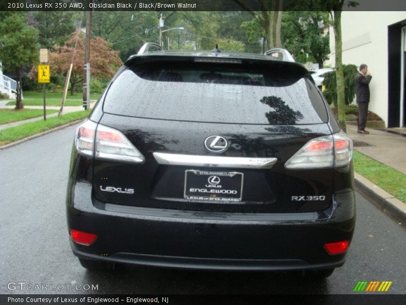 Obsidian Black / Black/Brown Walnut 2010 Lexus RX 350 AWD