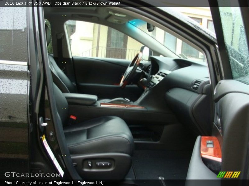 Obsidian Black / Black/Brown Walnut 2010 Lexus RX 350 AWD