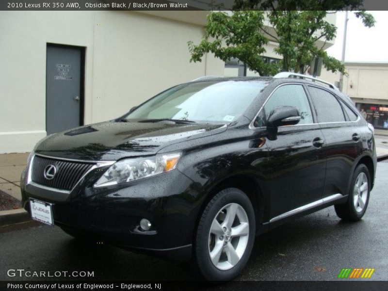 Obsidian Black / Black/Brown Walnut 2010 Lexus RX 350 AWD