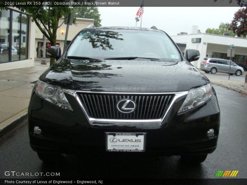 Obsidian Black / Black/Brown Walnut 2010 Lexus RX 350 AWD