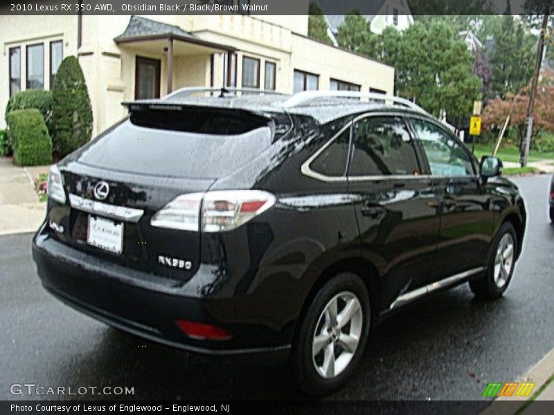Obsidian Black / Black/Brown Walnut 2010 Lexus RX 350 AWD