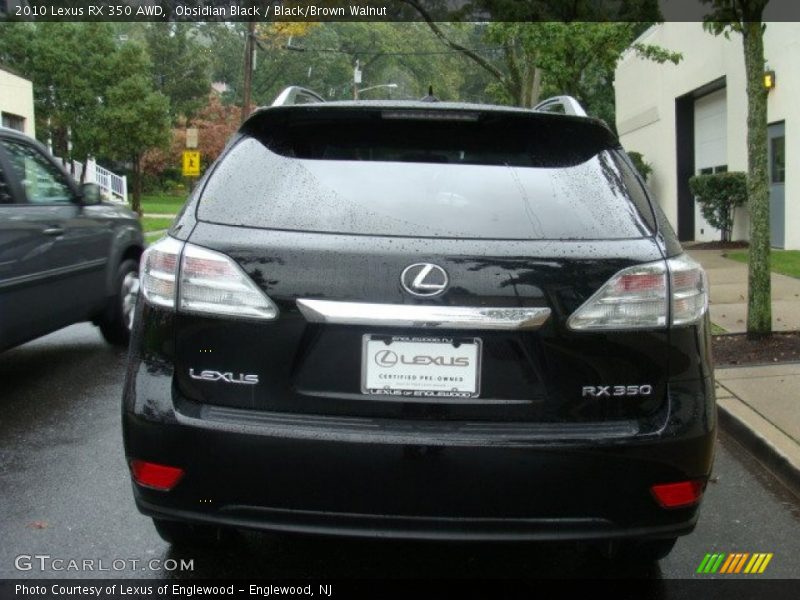 Obsidian Black / Black/Brown Walnut 2010 Lexus RX 350 AWD