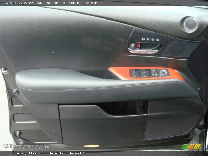 Obsidian Black / Black/Brown Walnut 2010 Lexus RX 350 AWD