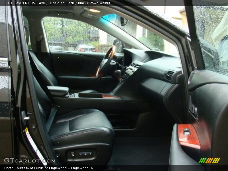 Obsidian Black / Black/Brown Walnut 2010 Lexus RX 350 AWD