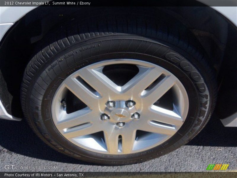 Summit White / Ebony 2012 Chevrolet Impala LT