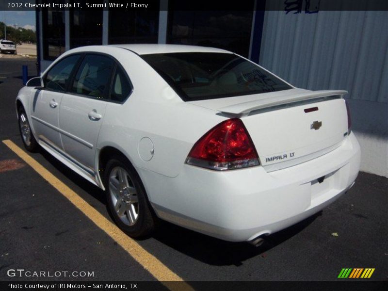 Summit White / Ebony 2012 Chevrolet Impala LT