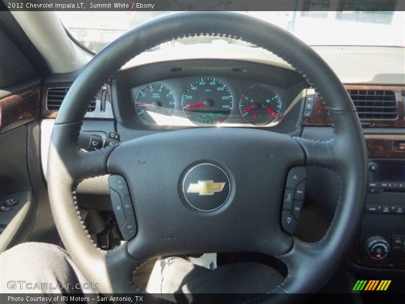 Summit White / Ebony 2012 Chevrolet Impala LT