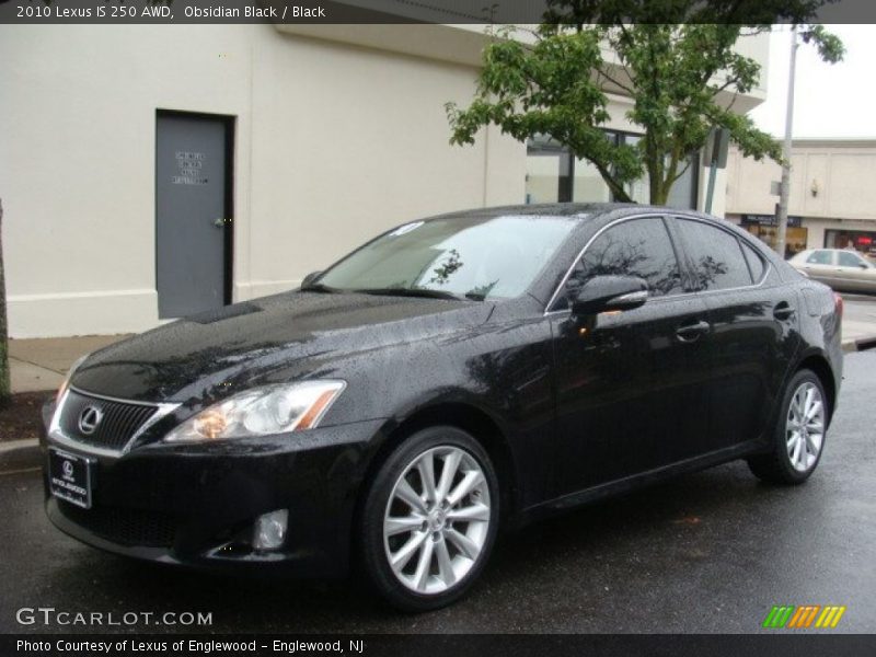 Obsidian Black / Black 2010 Lexus IS 250 AWD