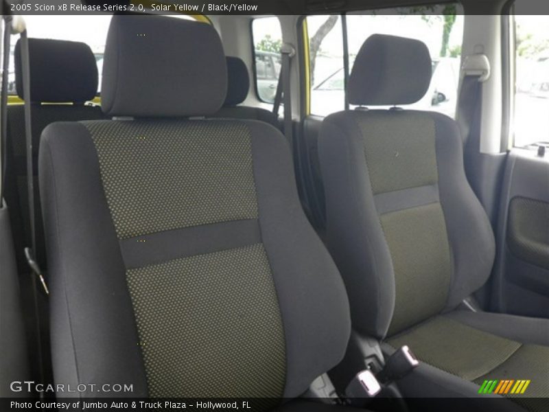 Front Seat of 2005 xB Release Series 2.0