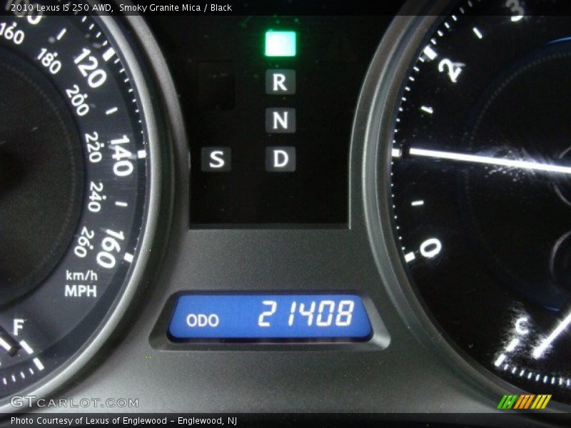 Smoky Granite Mica / Black 2010 Lexus IS 250 AWD