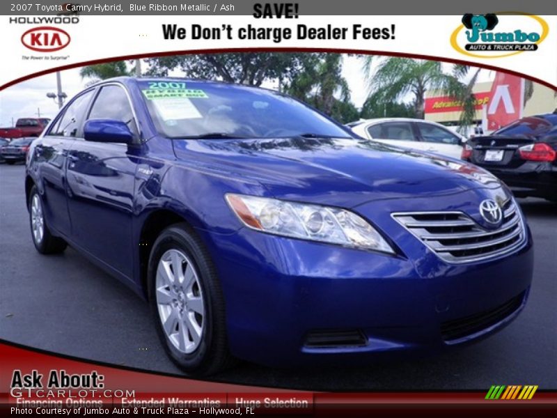 Blue Ribbon Metallic / Ash 2007 Toyota Camry Hybrid