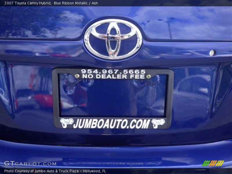 Blue Ribbon Metallic / Ash 2007 Toyota Camry Hybrid