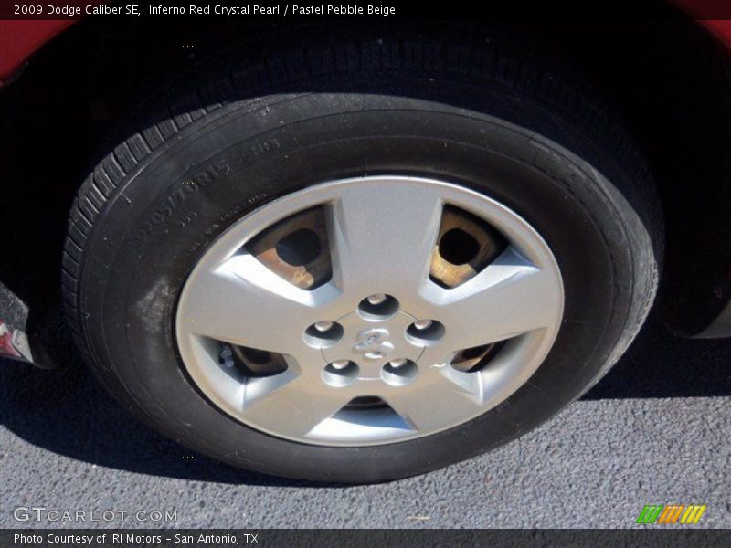 Inferno Red Crystal Pearl / Pastel Pebble Beige 2009 Dodge Caliber SE