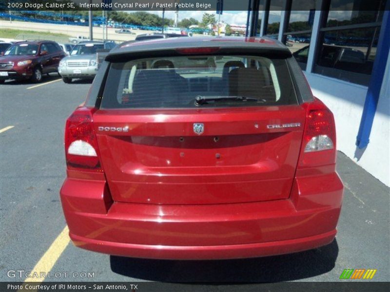 Inferno Red Crystal Pearl / Pastel Pebble Beige 2009 Dodge Caliber SE