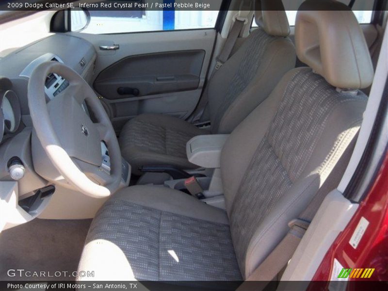 Inferno Red Crystal Pearl / Pastel Pebble Beige 2009 Dodge Caliber SE