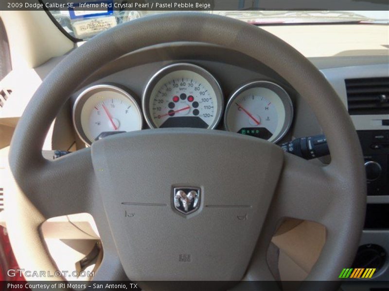 Inferno Red Crystal Pearl / Pastel Pebble Beige 2009 Dodge Caliber SE