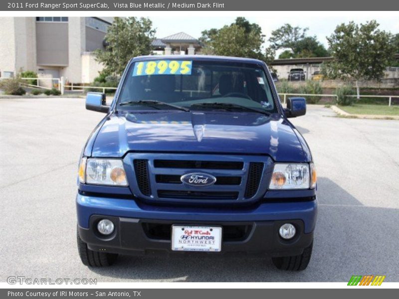 Vista Blue Metallic / Medium Dark Flint 2011 Ford Ranger Sport SuperCab